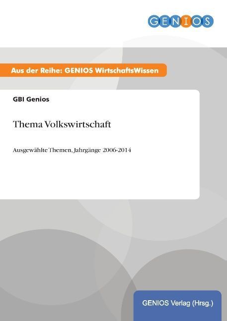 Produktbild: Thema Volkswirtschaft