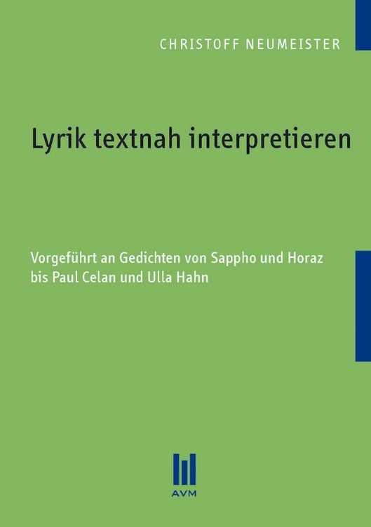 Produktbild: Lyrik textnah interpretieren