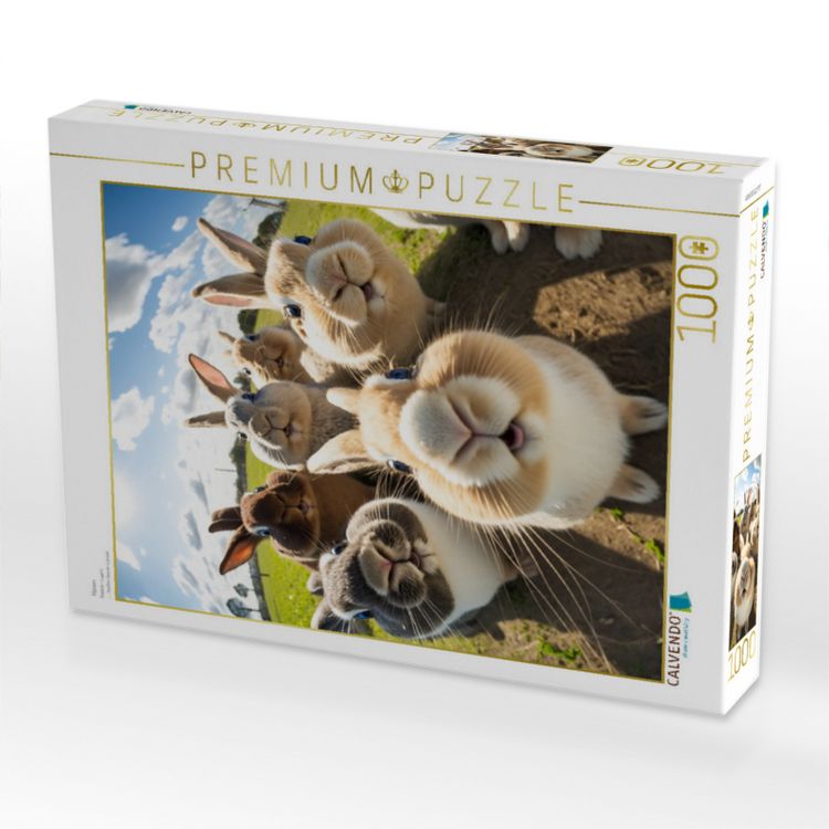 Produktbild: CALVENDO Puzzle Hasen | 1000 Teile Lege-Gr&ouml;&szlig;e 64x48cm Foto-Puzzle f&uuml;r gl&uuml;ckliche Stunden