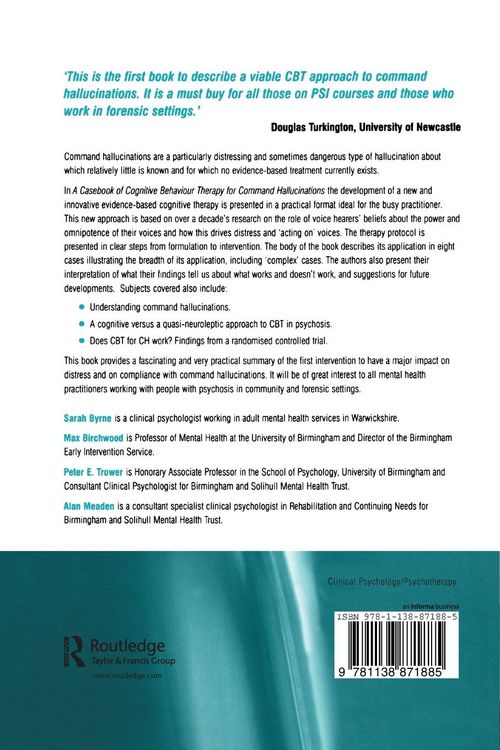 Produktbild: A Casebook of Cognitive Behaviour Therapy for Command Hallucinations