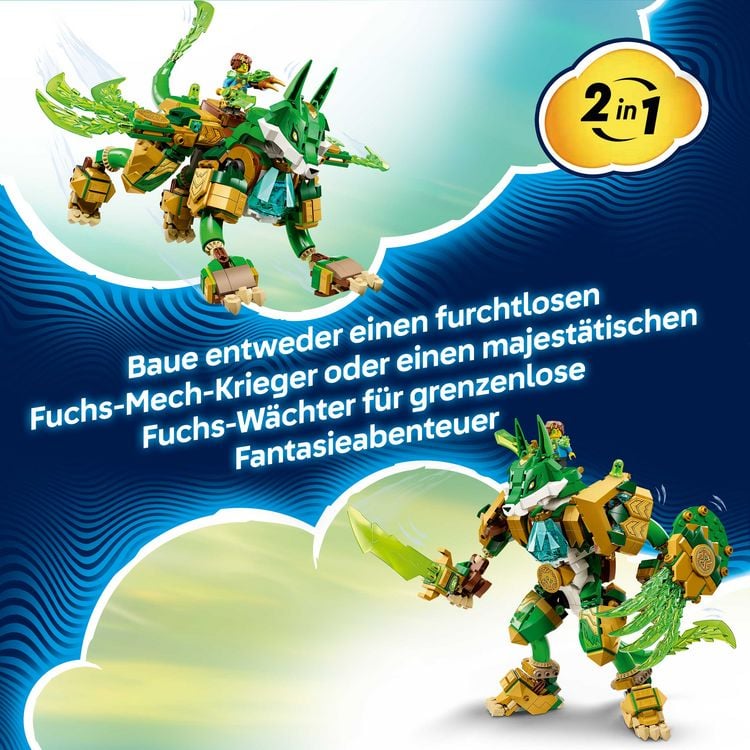 Produktbild: LEGO DREAMZzz 2in1 71508 Fuchs-W&auml;chtermech, Spielzeug f&uuml;r Kinder ab 9