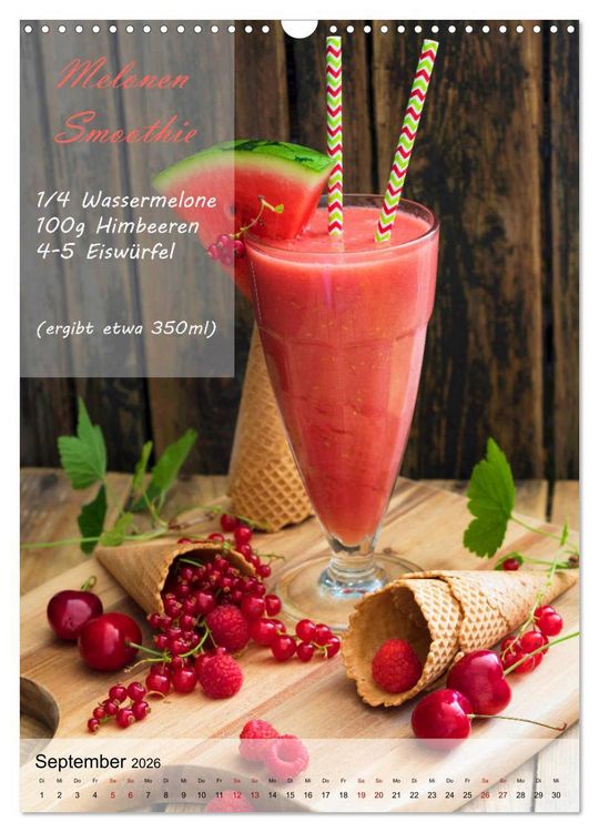 Produktbild: Smoothies zum Selbermachen (Wandkalender 2026 DIN A3 hoch), CALVENDO Monatskalender