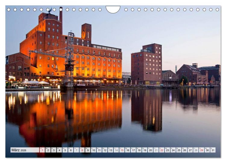 Produktbild: Das Ruhrgebiet bei Nacht (Wandkalender 2026 DIN A4 quer), CALVENDO Monatskalender