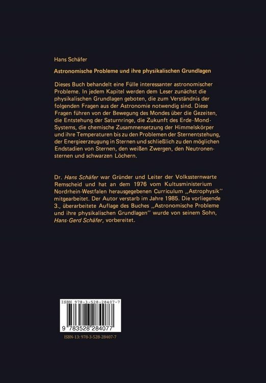 Produktbild: Astronomische Probleme und ihre physikalischen Grundlagen