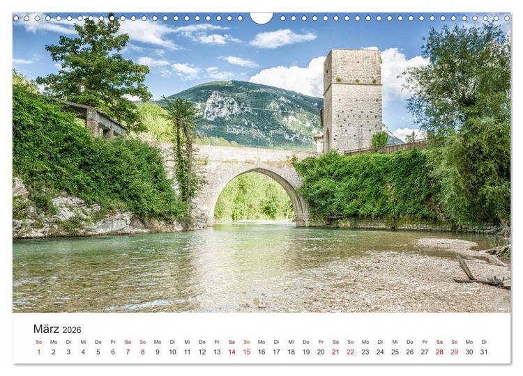 Produktbild: Die Marken - Italien wo es am sch&ouml;nsten ist (Wandkalender 2026 DIN A3 quer), CALVENDO Monatskalender