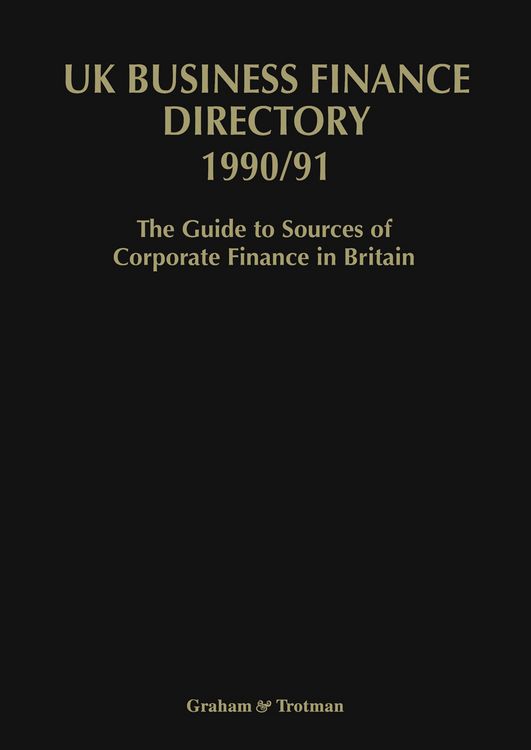 Produktbild: UK Business Finance Directory 1990/91
