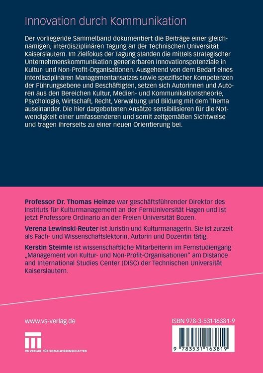 Produktbild: Innovation durch Kommunikation