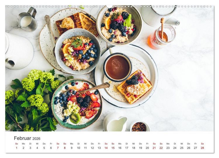 Produktbild: Veganer Essen - Pflanzenbasierte K&ouml;stlichkeiten (Wandkalender 2026 DIN A2 quer), CALVENDO Monatskalender