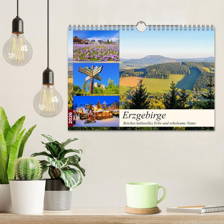 Produktbild: Erzgebirge - Reiches kulturelles Erbe und erholsame Natur (Wandkalender 2026 DIN A4 quer), CALVENDO Monatskalender