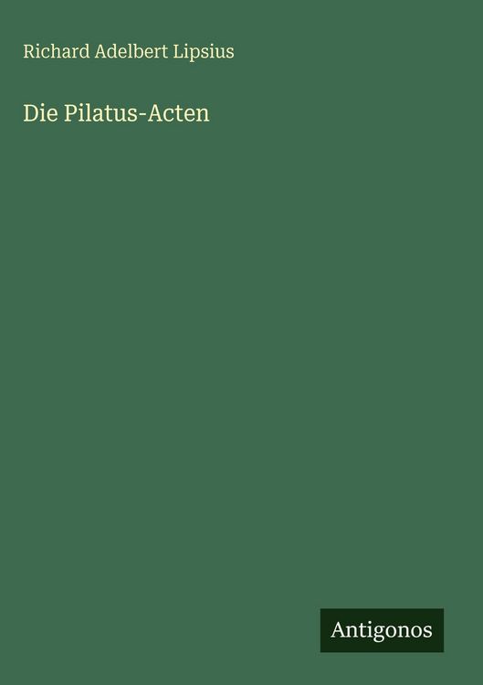 Produktbild: Die Pilatus-Acten