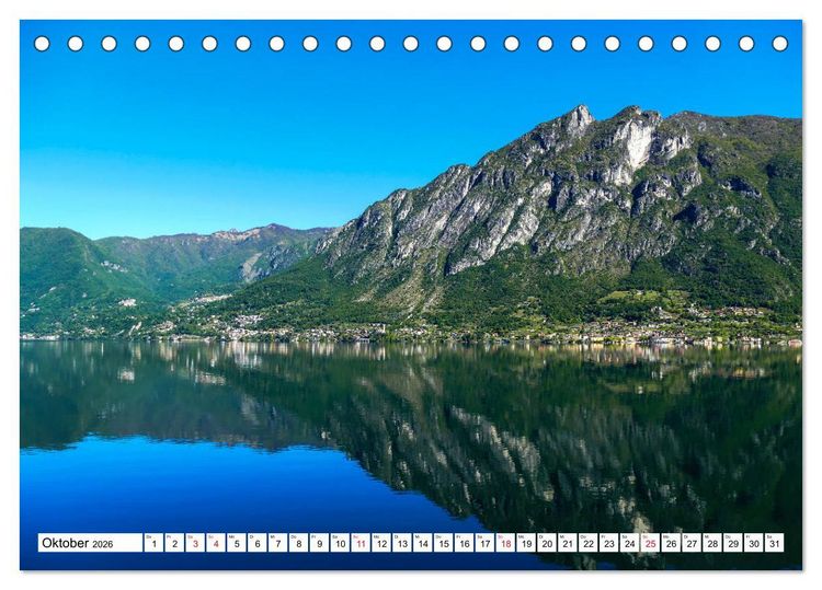 Produktbild: Impressionen vom Luganer See (Tischkalender 2026 DIN A5 quer), CALVENDO Monatskalender