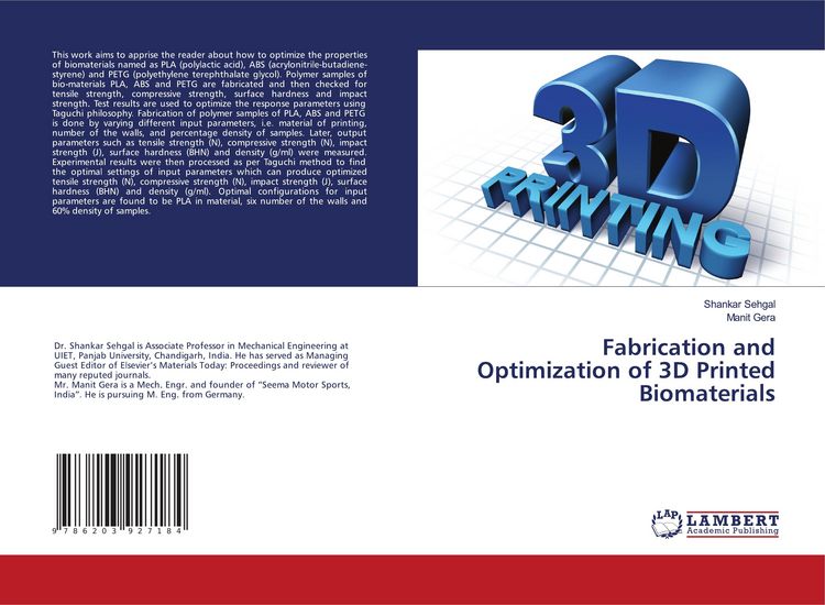 Produktbild: Fabrication and Optimization of 3D Printed Biomaterials