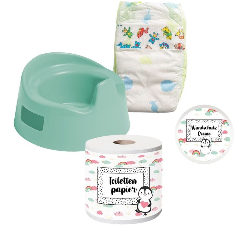 Produktbild: Puppen-T&ouml;pfchenset Pinguin mit Zubeh&ouml;r