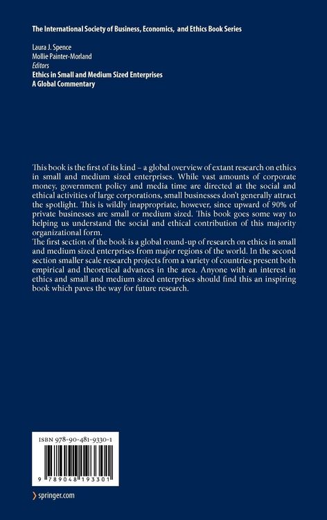 Produktbild: Ethics in Small and Medium Sized Enterprises