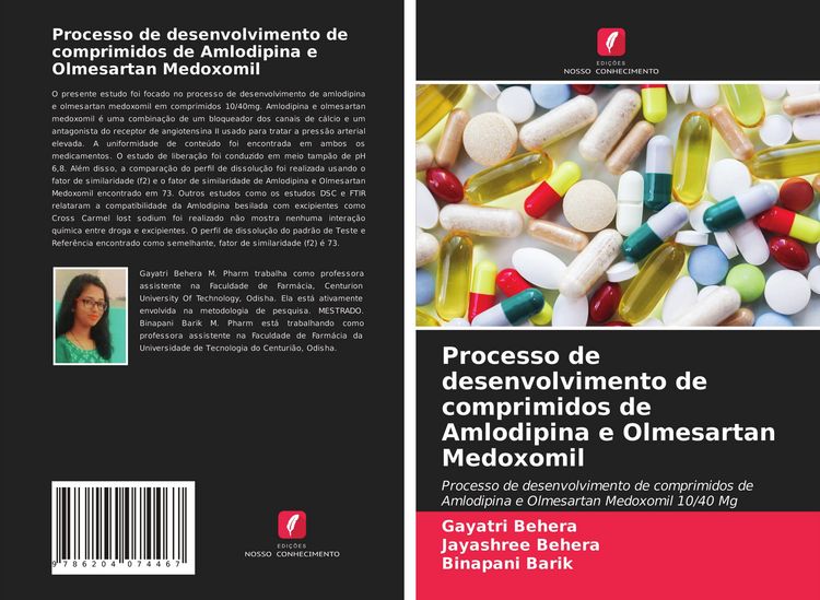 Produktbild: Processo de desenvolvimento de comprimidos de Amlodipina e Olmesartan Medoxomil