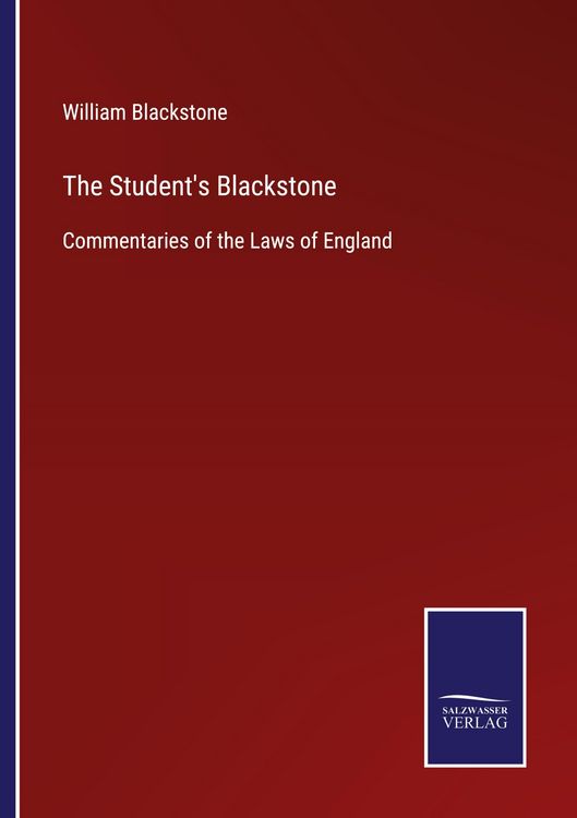 Produktbild: The Student's Blackstone