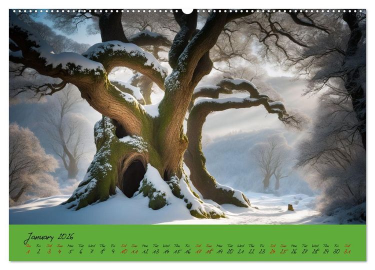 Produktbild: A strange forest In the lonely undergrowth (High Quality Premium Wall Calendar 2026 DIN A2 landscape),CALVENDO 12 Month Wall Calendar
