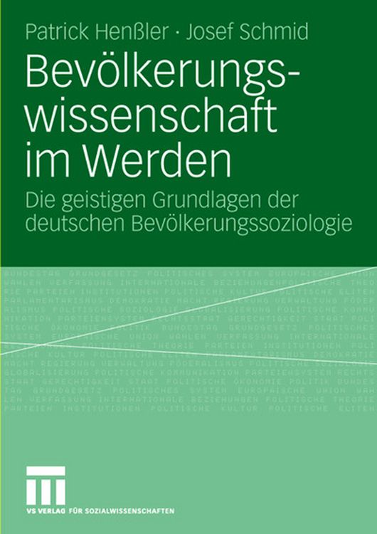 Produktbild: Bev&ouml;lkerungswissenschaft im Werden