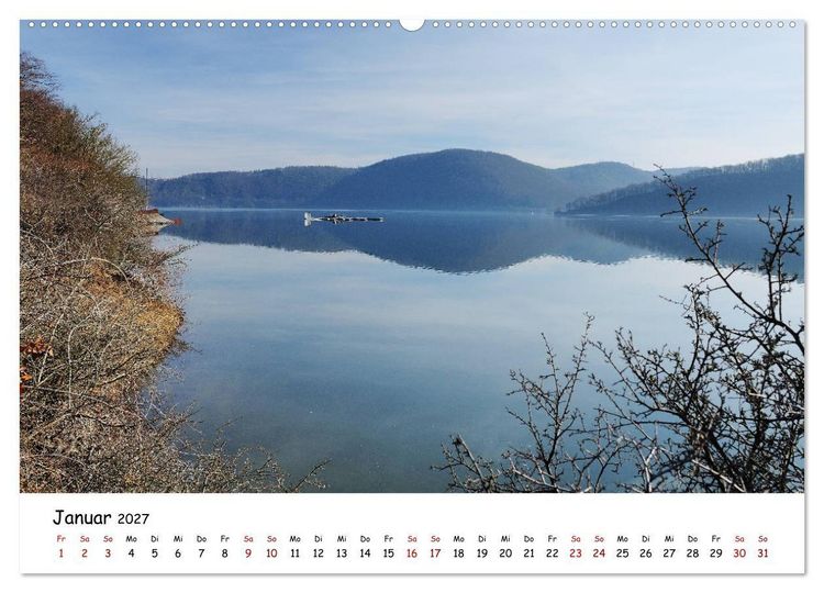 Produktbild: Der Edersee - Das Paradies in Nordhessen (hochwertiger Premium Wandkalender 2027 DIN A2 quer), Kunstdruck in Hochglanz