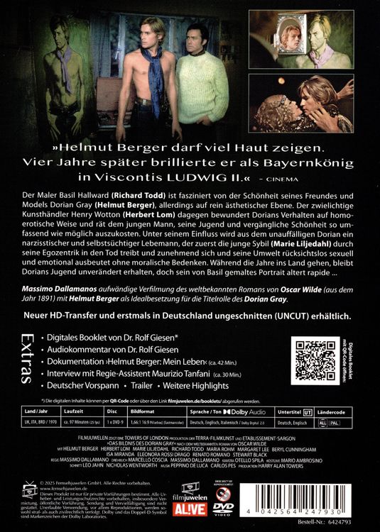 Produktbild: Das Bildnis des Dorian Gray (uncut) (Filmjuwelen)