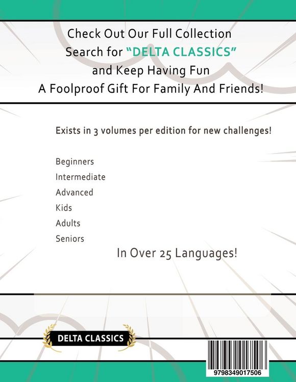 Produktbild: WORD SEARCH PUZZLES IN RUSSIAN FOR INTERMEDIATE LEVEL - AWESOME! VOL.2 - DELTA CLASSICS
