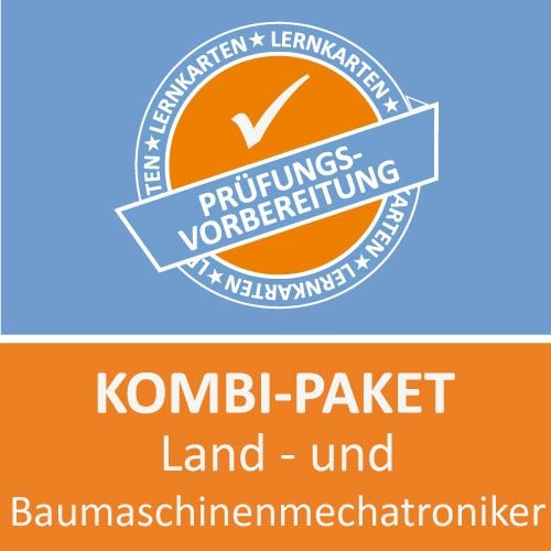 Produktbild: Kombi-Paket Land - und Baumaschinenmechatroniker Lernkarten