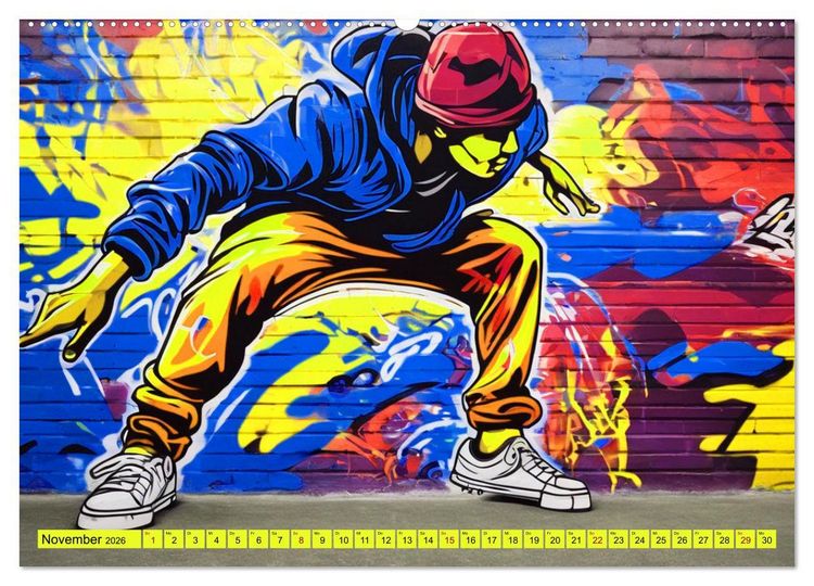 Produktbild: Lebensart Hip Hop (hochwertiger Premium Wandkalender 2026 DIN A2 quer), Kunstdruck in Hochglanz