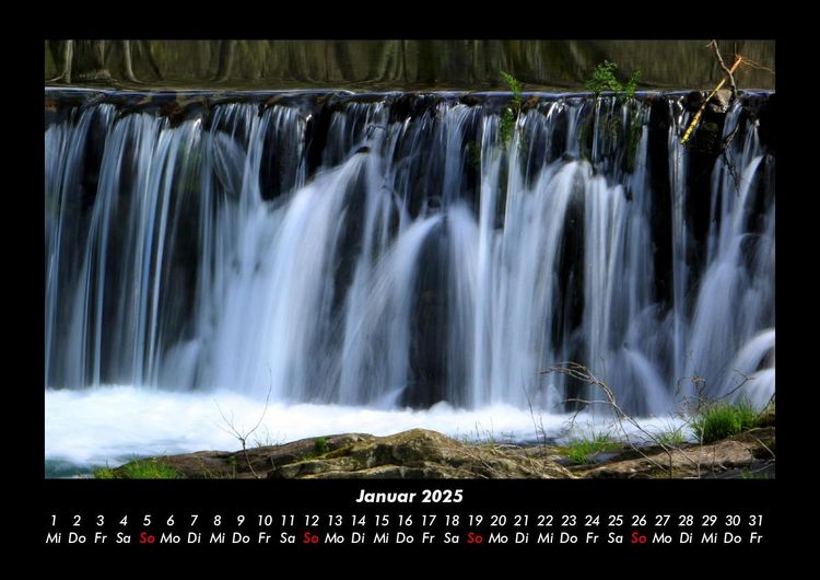 Produktbild: Wasserf&auml;lle 2025 Fotokalender DIN A3