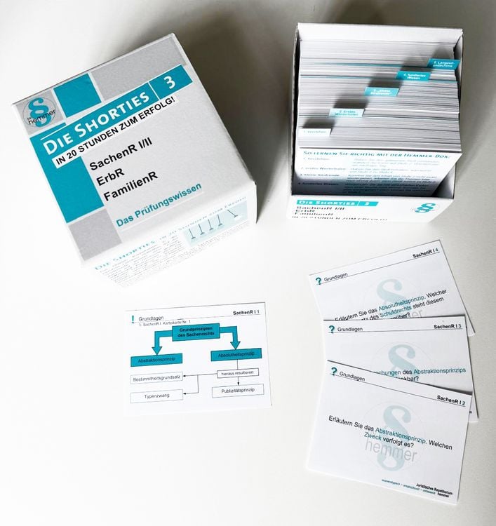 Produktbild: Die Shorties Box III - Erbrecht, Familienrecht, Sachenrecht