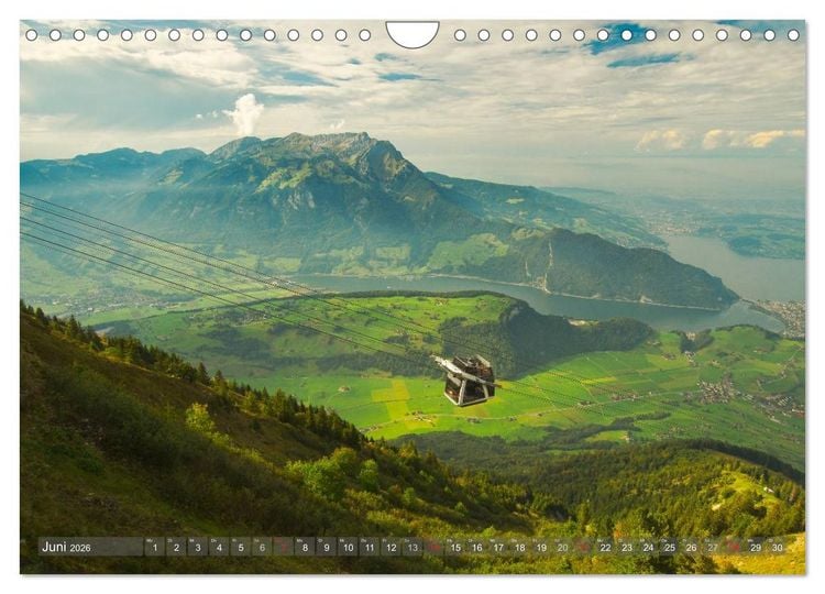 Produktbild: Der Zauber der Schweizer Berge (Wandkalender 2026 DIN A4 quer), CALVENDO Monatskalender