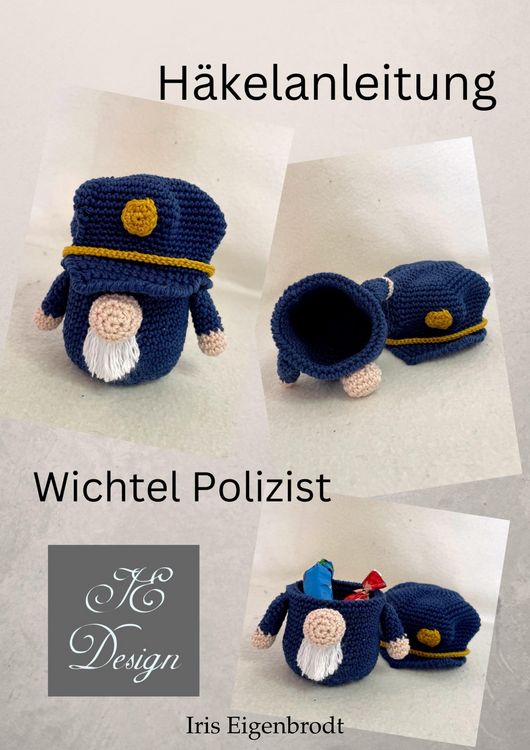 Produktbild: H&auml;kelanleitung Wichtel Polizist
