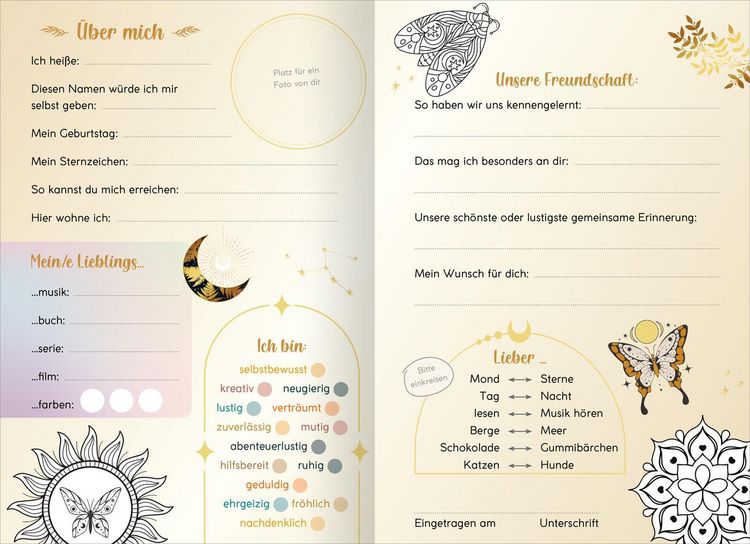 Produktbild: My Best Friends | Freundebuch mit Magic Mandalas