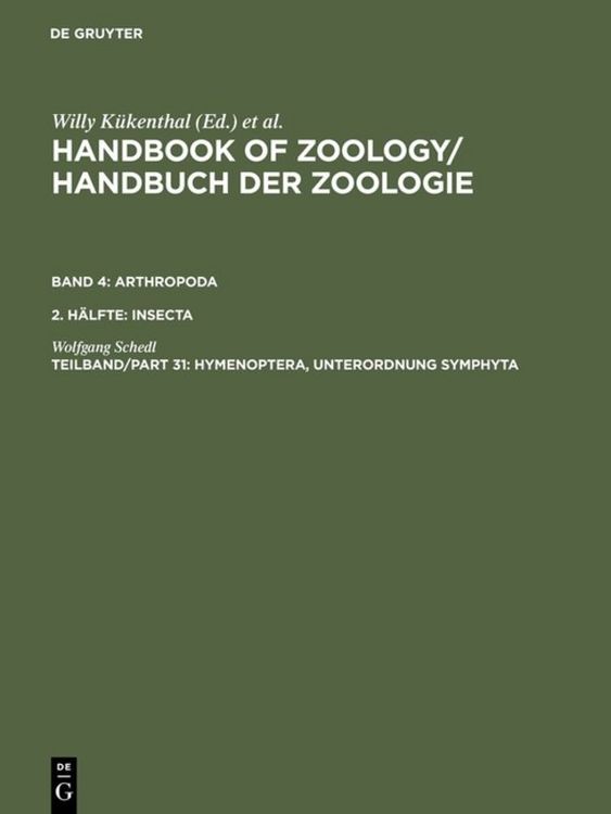 Produktbild: Hymenoptera, Unterordnung Symphyta