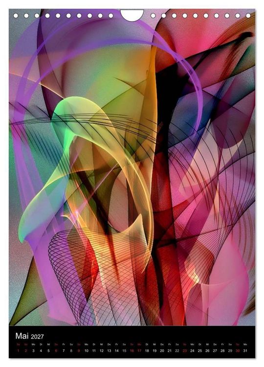 Produktbild: Mehrfarben von Nico Bielow (Wandkalender 2027 DIN A4 hoch), CALVENDO Monatskalender