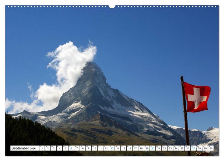 Produktbild: Gr&uuml;ezi . Landschaften in der Schweiz (Wandkalender 2026 DIN A2 quer), CALVENDO Monatskalender