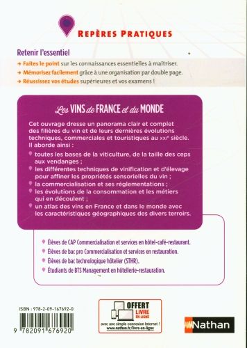 Produktbild: Les vins de France et du monde : retenir l'essentiel