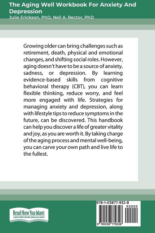 Produktbild: The Aging Well Workbook for Anxiety and Depression