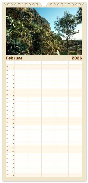 Produktbild: Familienplaner 2026 - il Salento Kulturlandschaft zwischen zwei Meeren mit 5 Spalten (Wandkalender, 21 x 45 cm) CALVENDO