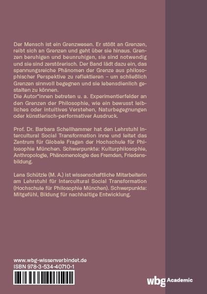 Produktbild: Philosophie der Grenze
