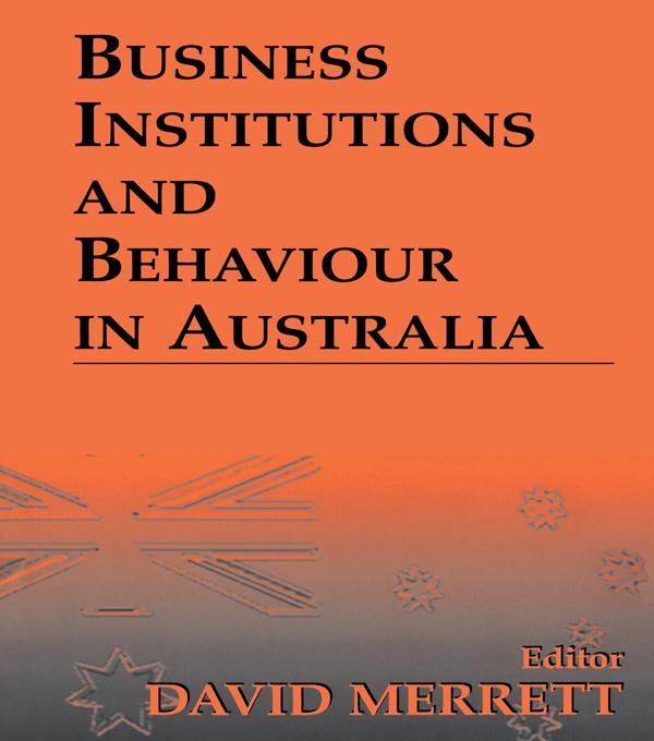 Produktbild: Business Institutions and Behaviour in Australia