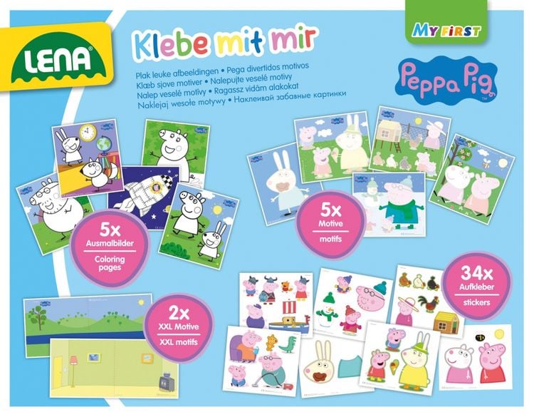 Produktbild: Klebe mit mir Peppa Pig, Faltschachtel
