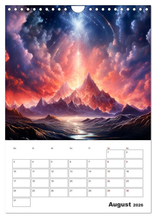 Produktbild: FERNE WELTEN Cooler Terminplaner (Wandkalender 2026 DIN A4 hoch), CALVENDO Monatskalender