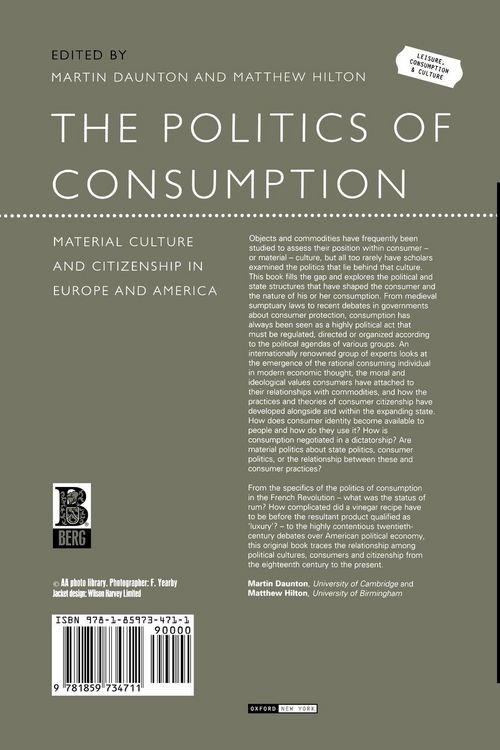 Produktbild: The Politics of Consumption