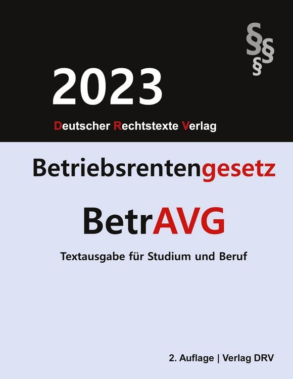 Produktbild: Betriebsrentengesetz - BetrAVG