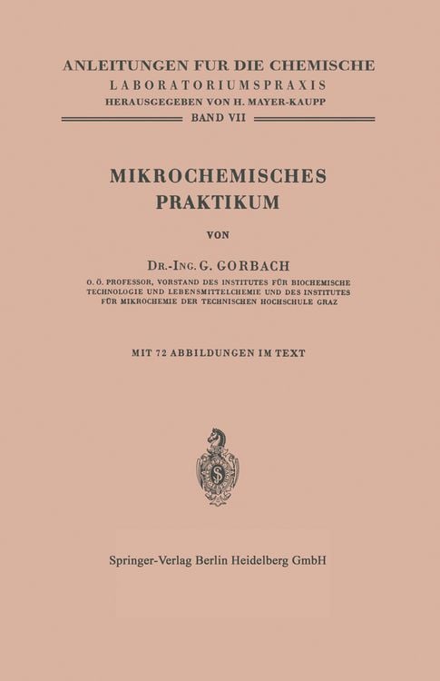 Produktbild: Mikrochemisches Praktikum