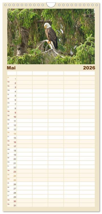 Produktbild: Familienplaner 2026 - 12 Gr&uuml;nde, Vancouver zu lieben. mit 5 Spalten (Wandkalender, 21 x 45 cm) CALVENDO