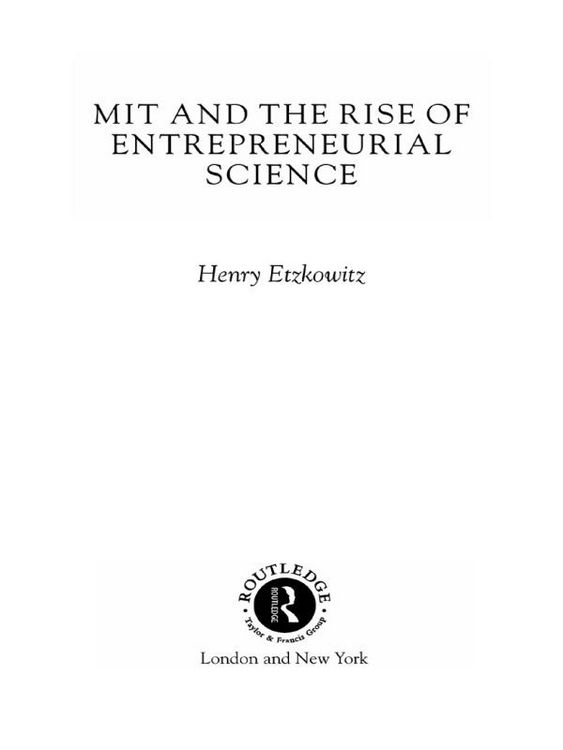 Produktbild: MIT and the Rise of Entrepreneurial Science