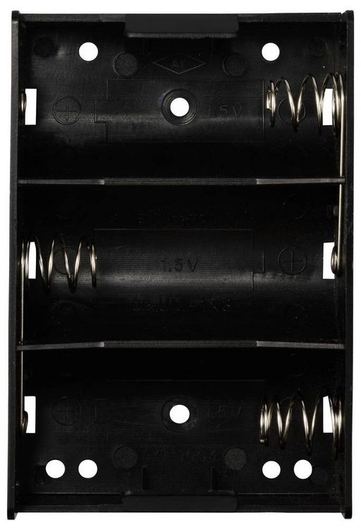 Produktbild: TRU COMPONENTS TC-13220480 Batteriehalter 3x Mono (D) L&ouml;tanschluss (L x B x H) 105 x 72 x 31 mm