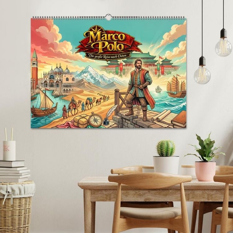 Produktbild: Marco Polo - Die gro&szlig;e Reise nach Osten (Wandkalender 2027 DIN A2 quer), CALVENDO Monatskalender