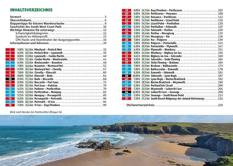 Produktbild: ROTHER Wanderf&uuml;hrer Englands S&uuml;dwestk&uuml;ste: South West Coast Path